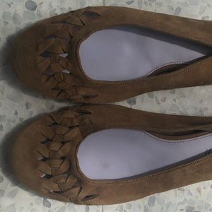 Never Worn; Brand NEW. Suede Delman Flats